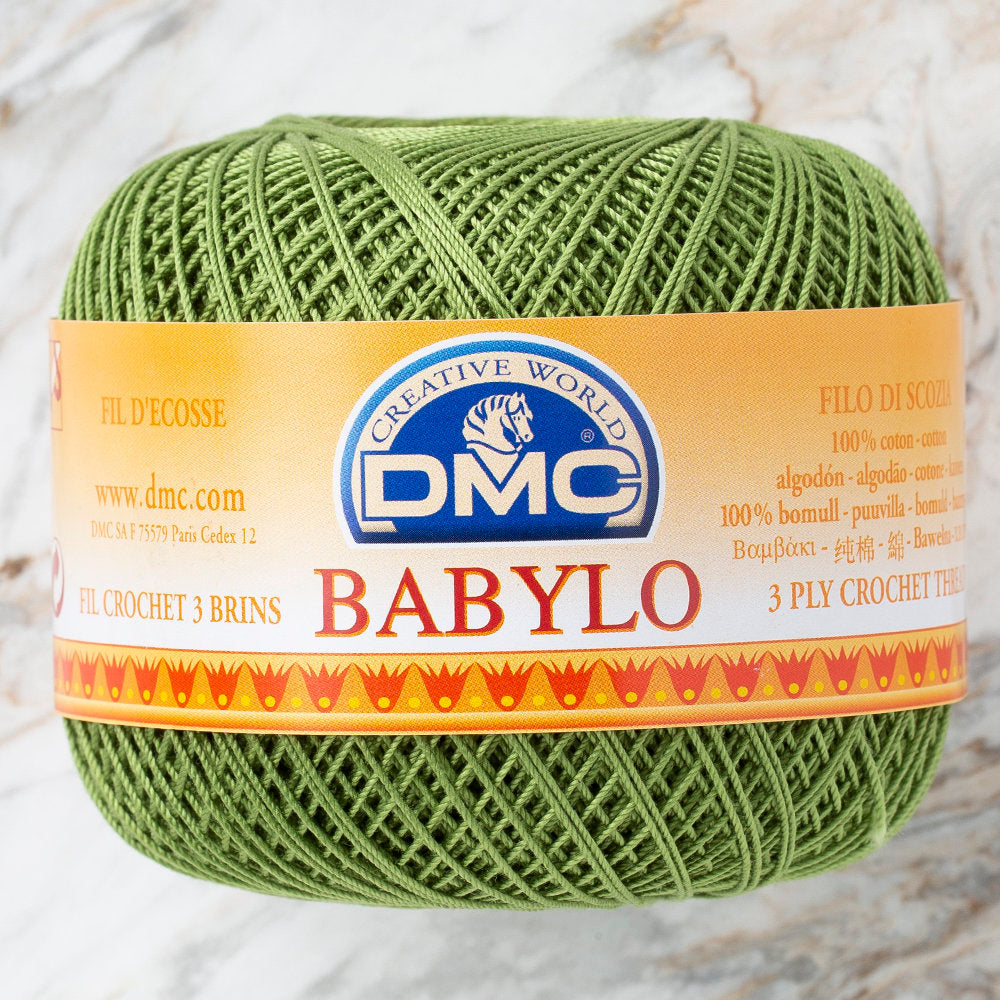 Dmc Babylo 50gr Yeşil Merserize Dantel ve Ağ İpliği No:10 - 3346